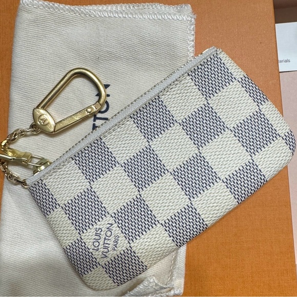 LOUIS VUITTON Damier Azur Key Pouch - Picture 3 of 5